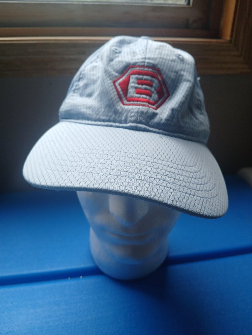 Bettinardi Fitted Imperial Golf Hat Baby Blue W/ Red Hex B Logo Patch Cap RARE